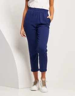 Pantalone in punto Milano con elastico