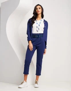 Pantalone in punto Milano con elastico