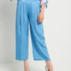Pantalone in raso con elastico