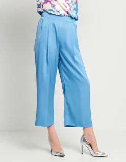 Pantalone in raso con elastico