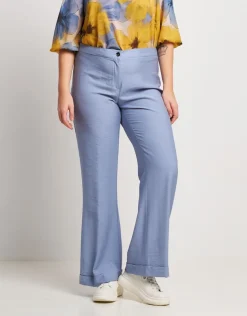 Pantalone in viscosa effetto mosso