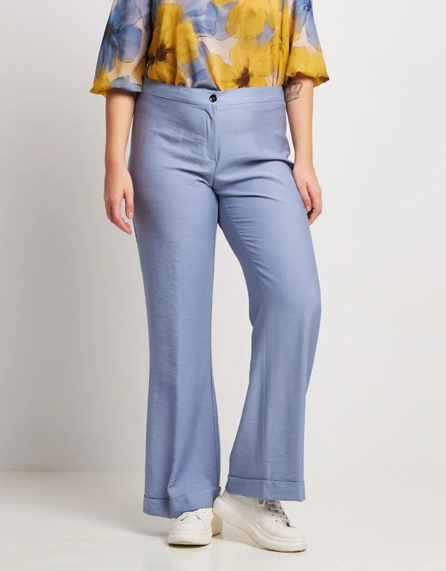 Pantalone in viscosa effetto mosso