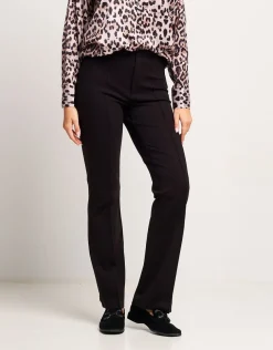 Pantalone largo con impuntura