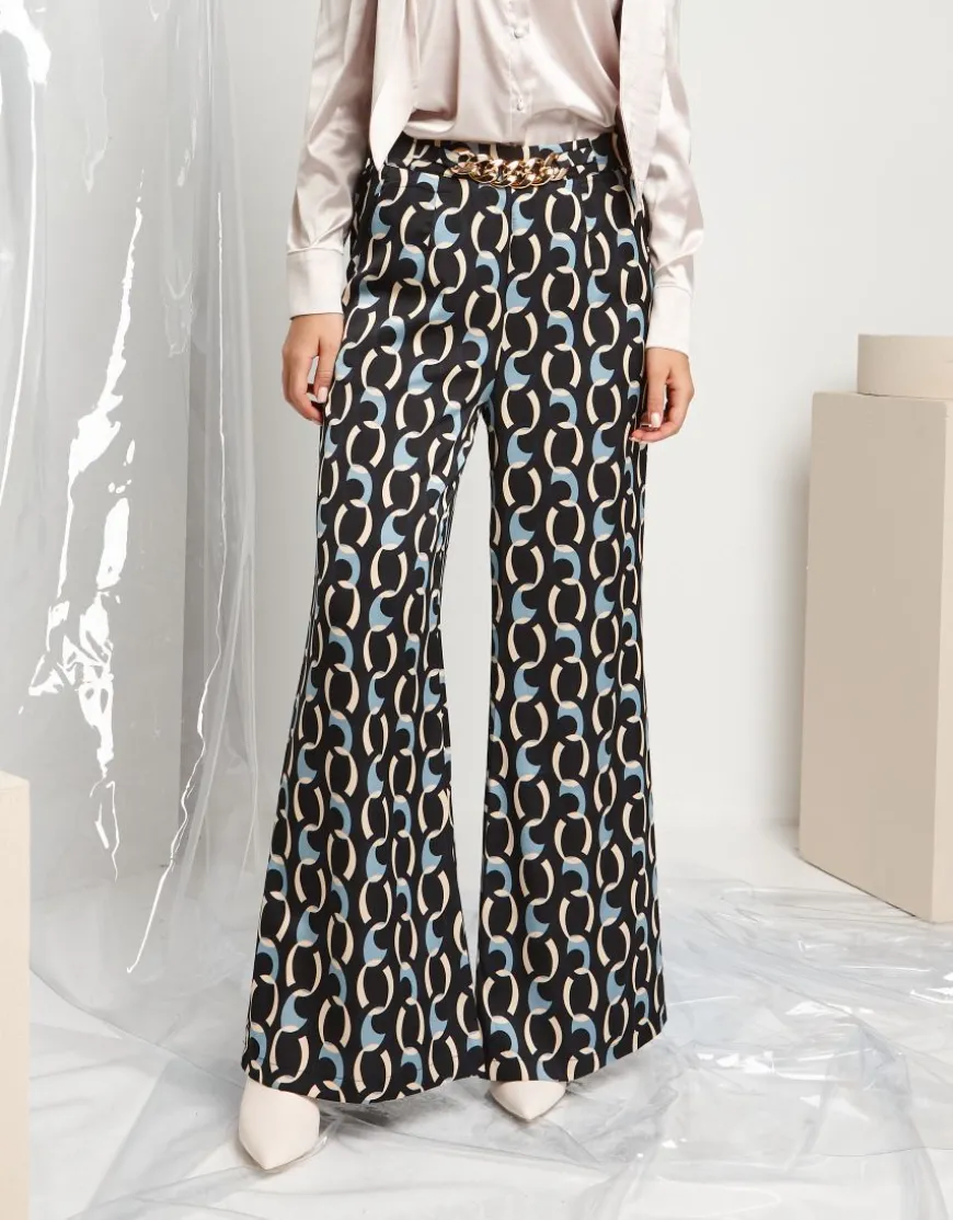 Pantalone palazzo con catena