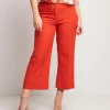 Pantalone paprika misto lino