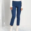 Pantalone skinny con elastico in vita