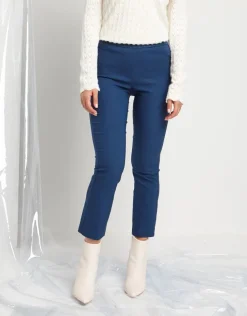 Pantalone skinny con elastico in vita