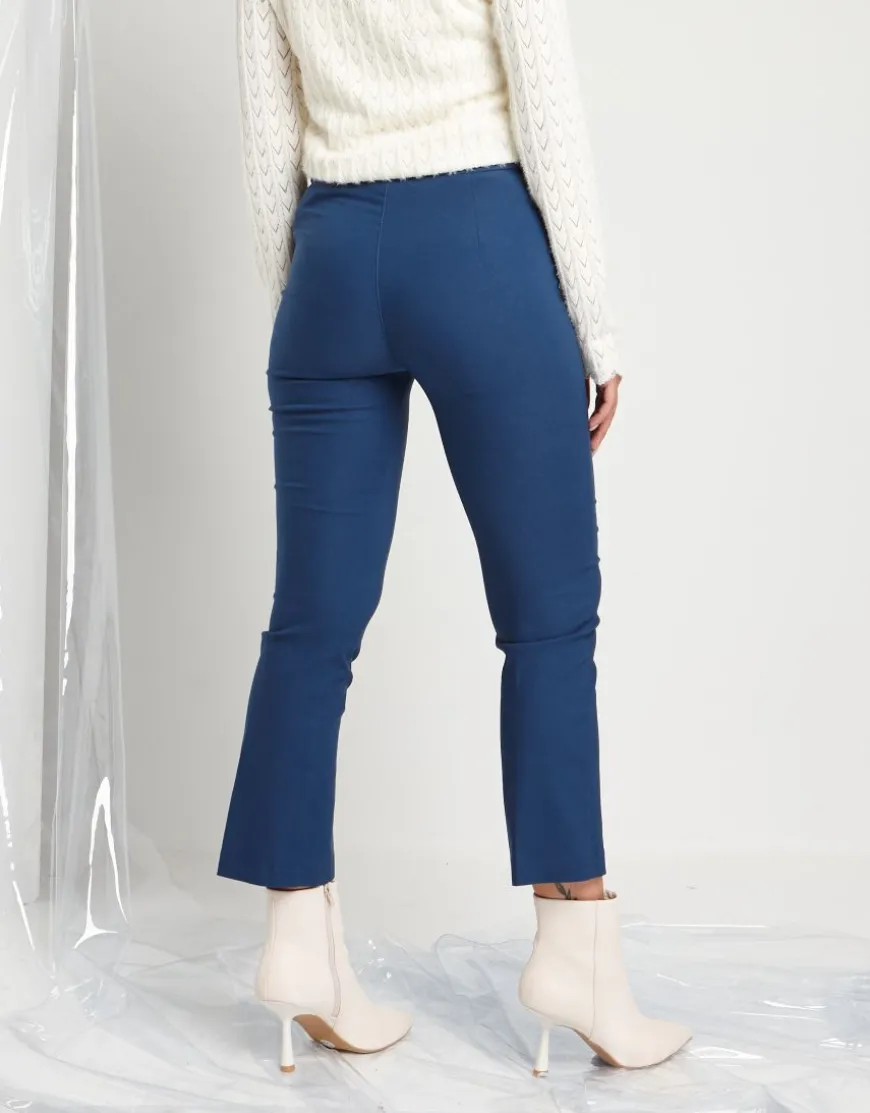 Pantalone skinny con elastico in vita