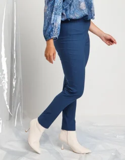 Pantalone skinny con elastico in vita