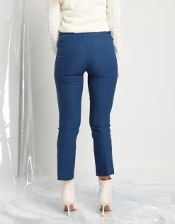 Pantalone skinny con elastico in vita