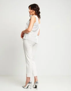 Pantaloni con bottoni alla caviglia