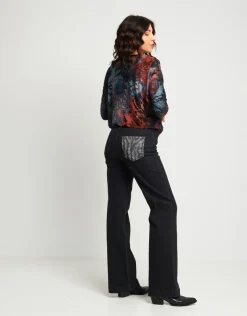 Ponchetto in dévoré con accessorio
