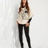 Poncho con ricamo cornely