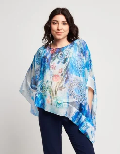 Poncho fantasia con paillettes