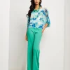 Poncho fantasia menta con paillettes