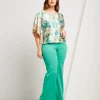 Poncho in raso fantasia floreale