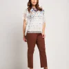 Poncho in rete stampato con alette