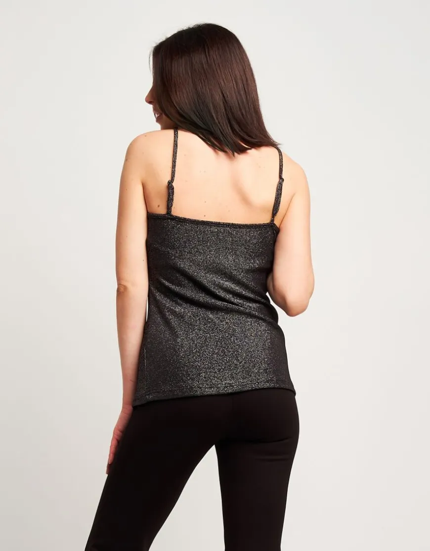 Top in jersey con scollo a cappuccio