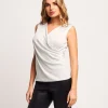 Top incrociato in lurex