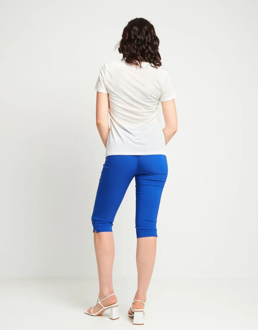 T-shirt stampata con patch di paillettes