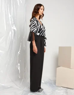 Tuta animalier in raso