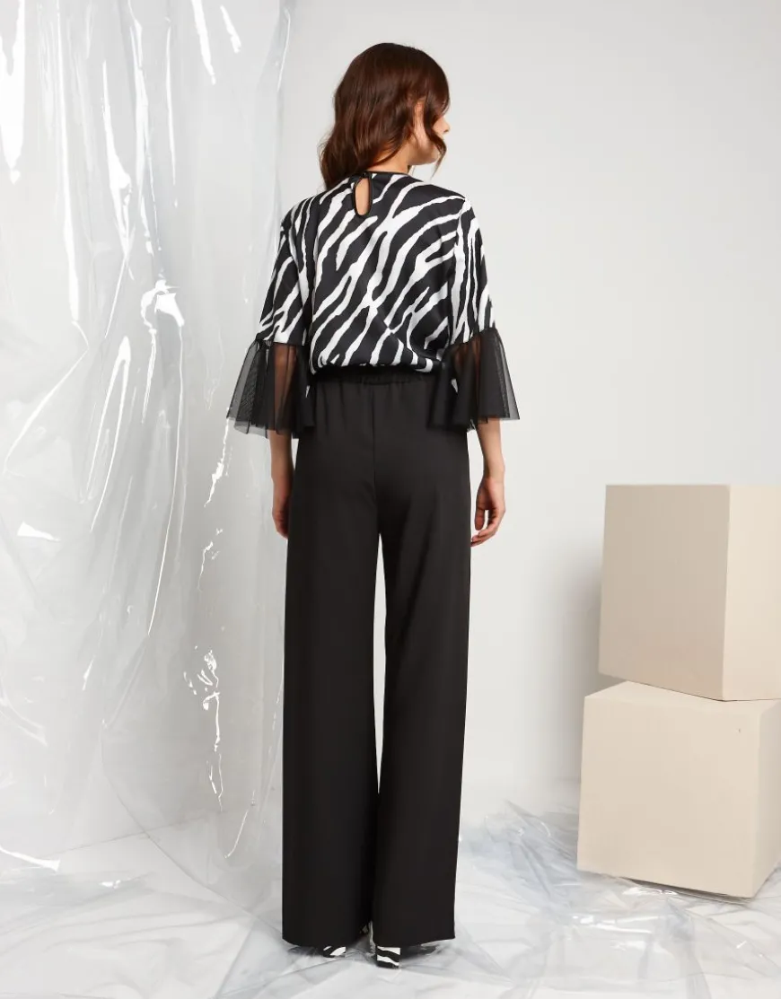 Tuta animalier in raso