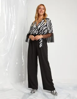 Tuta animalier in raso