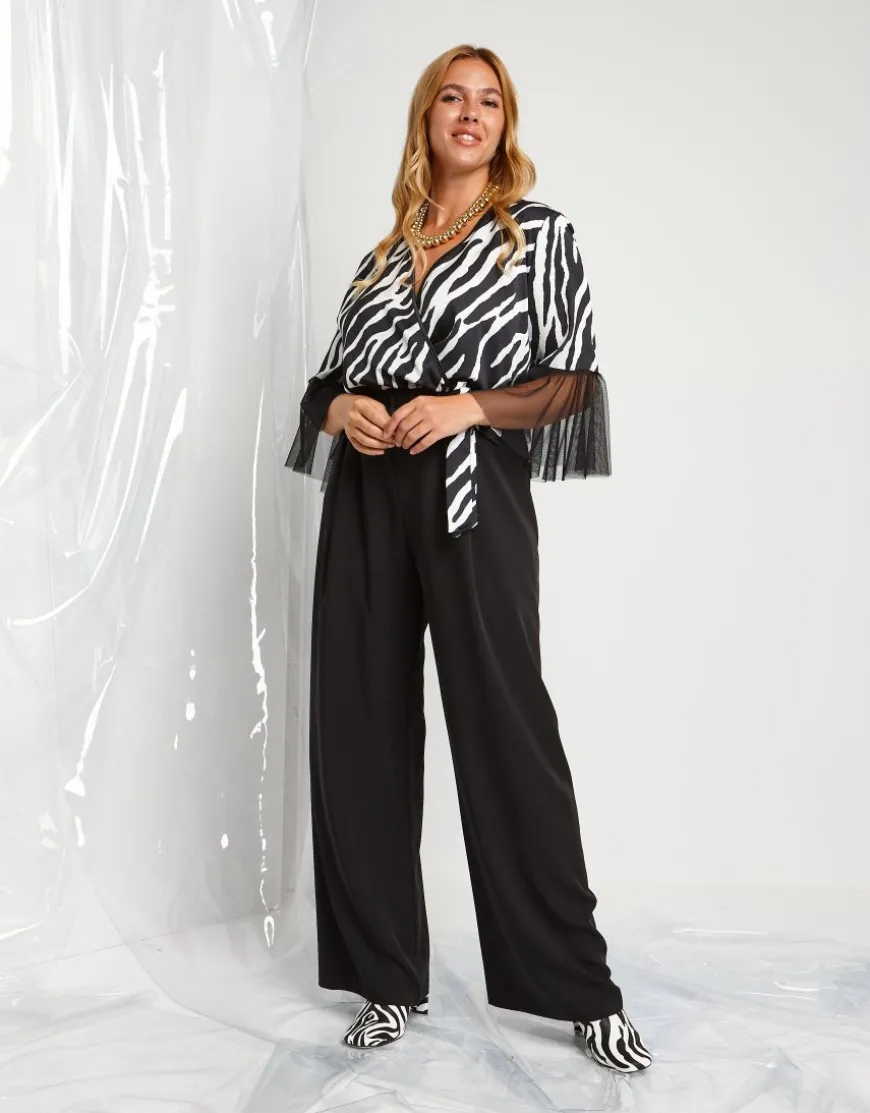 Tuta animalier in raso