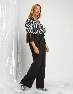 Tuta animalier in raso