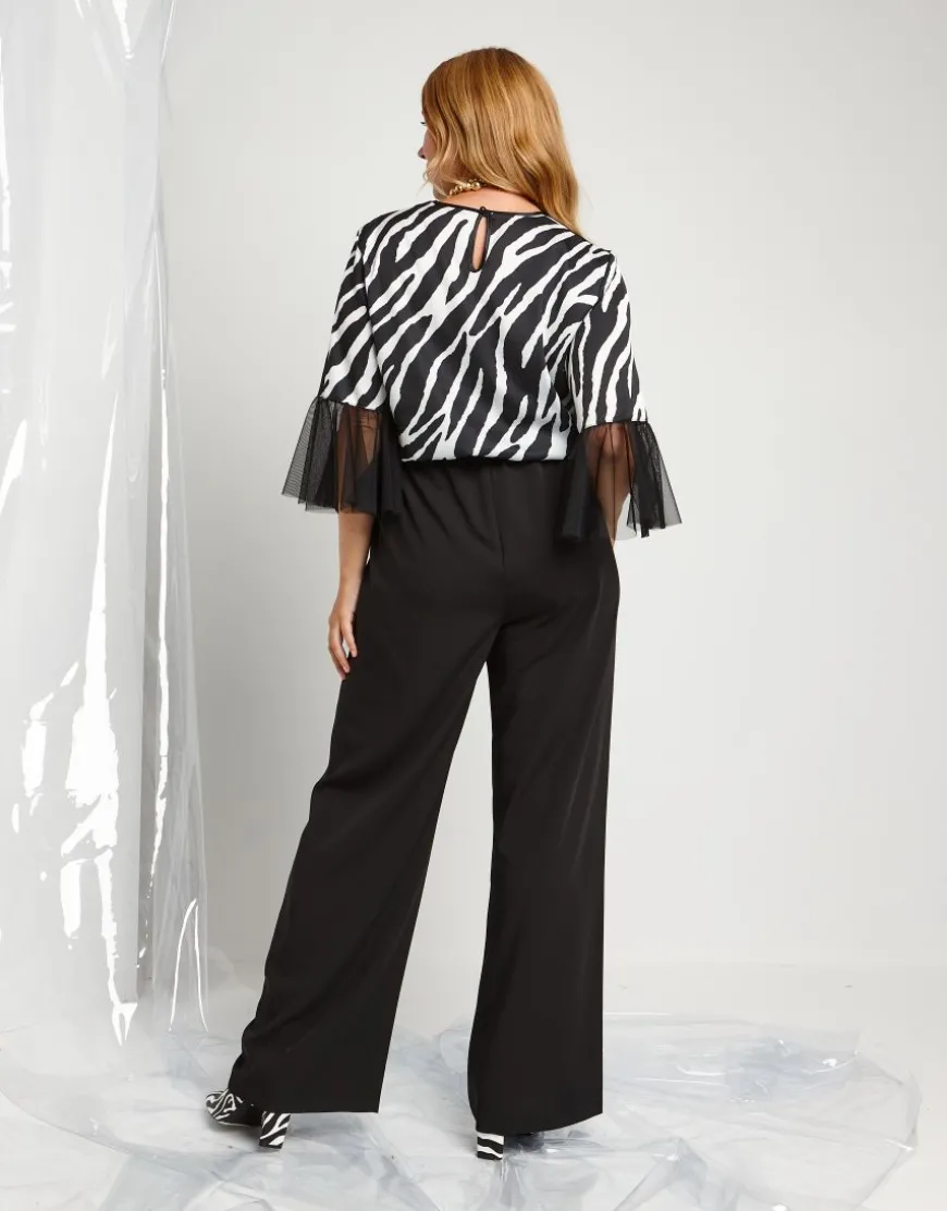Tuta animalier in raso