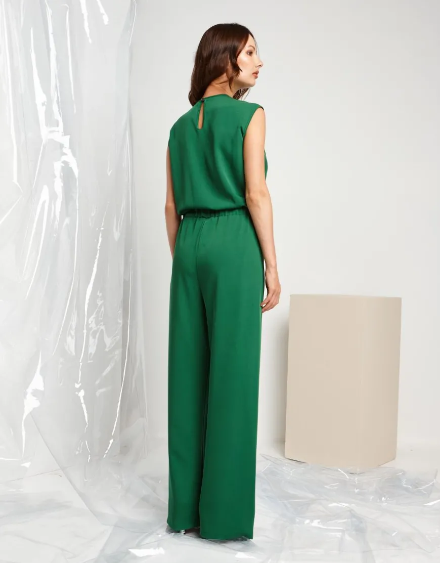 Tuta con inserti in paillettes