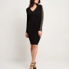 Vestito con arriccio e pietre