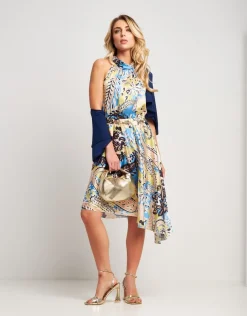 Vestito con scollo all'americana