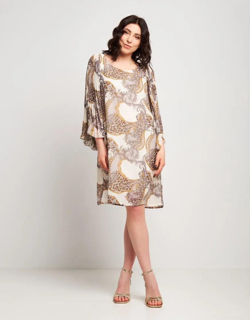 Vestito fantasia animalier grigio