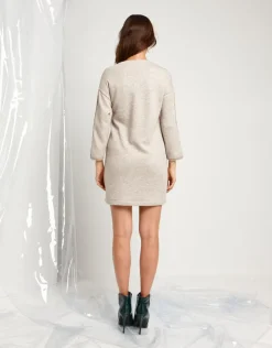 Vestito in maglia con inserti