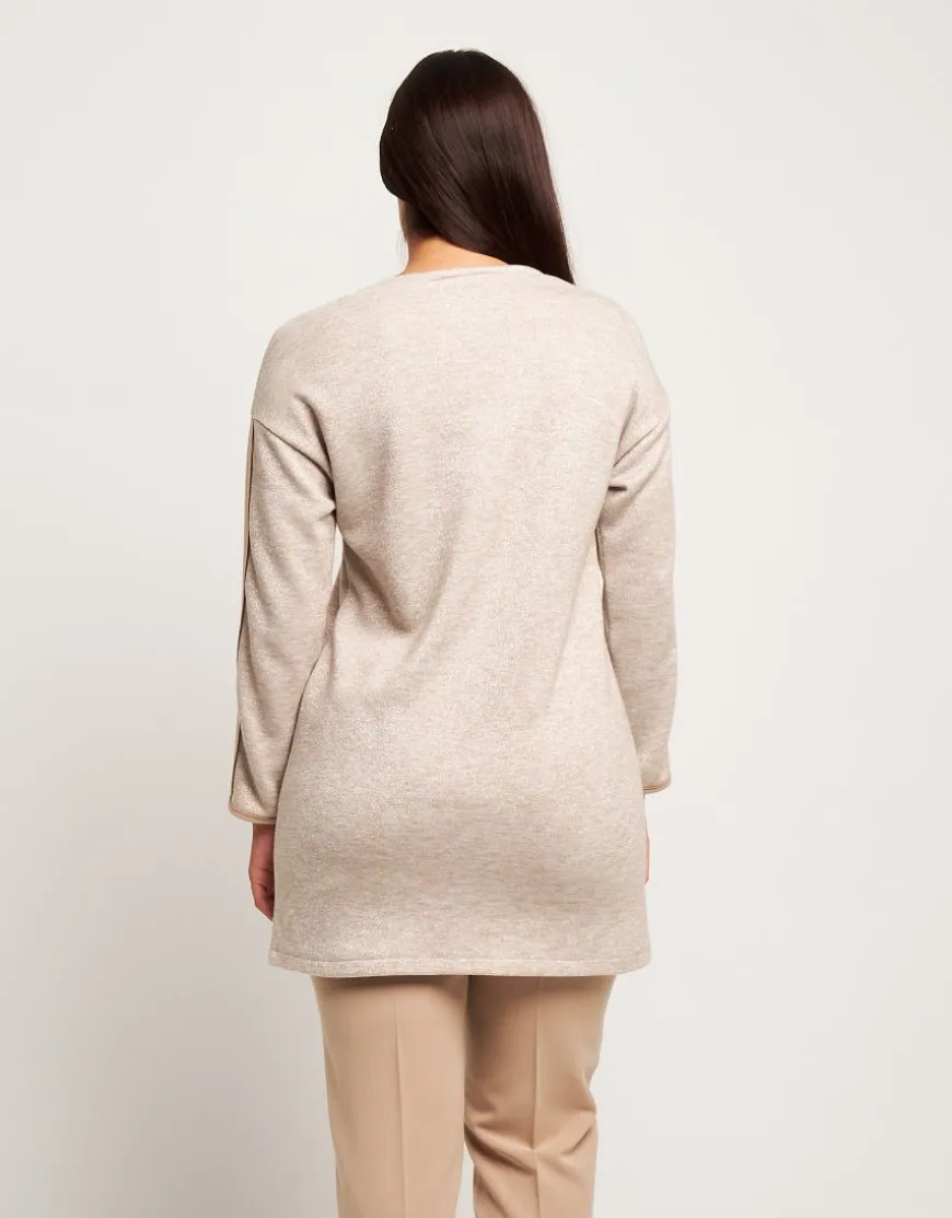 Vestito in maglia con inserti