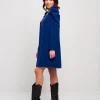 Vestito in velluto con drappeggi