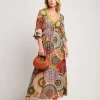 Vestito lungo in fantasia mandala