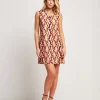 Vestito svasato con dettagli sullo scollo